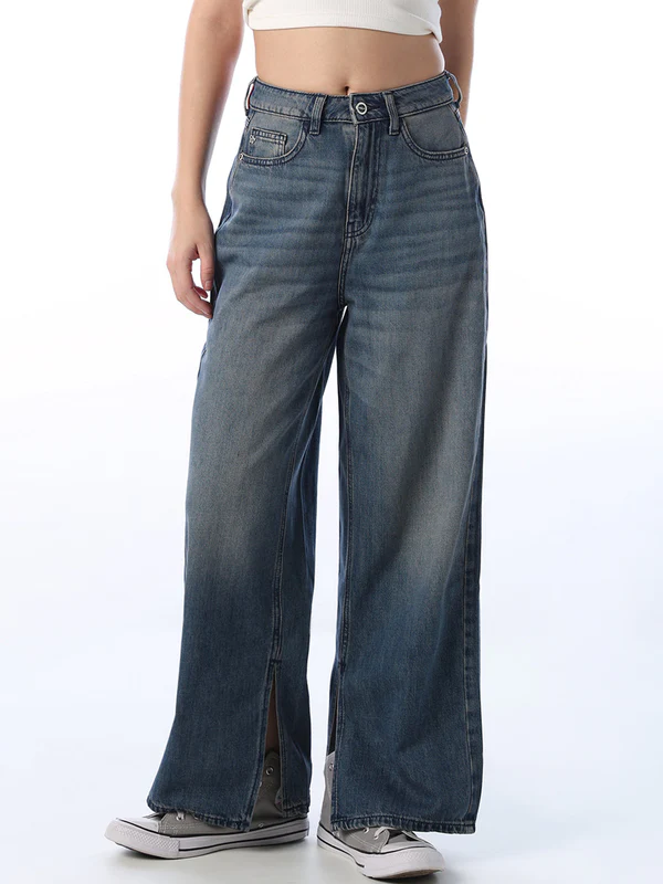 High Waist Straight Jeans