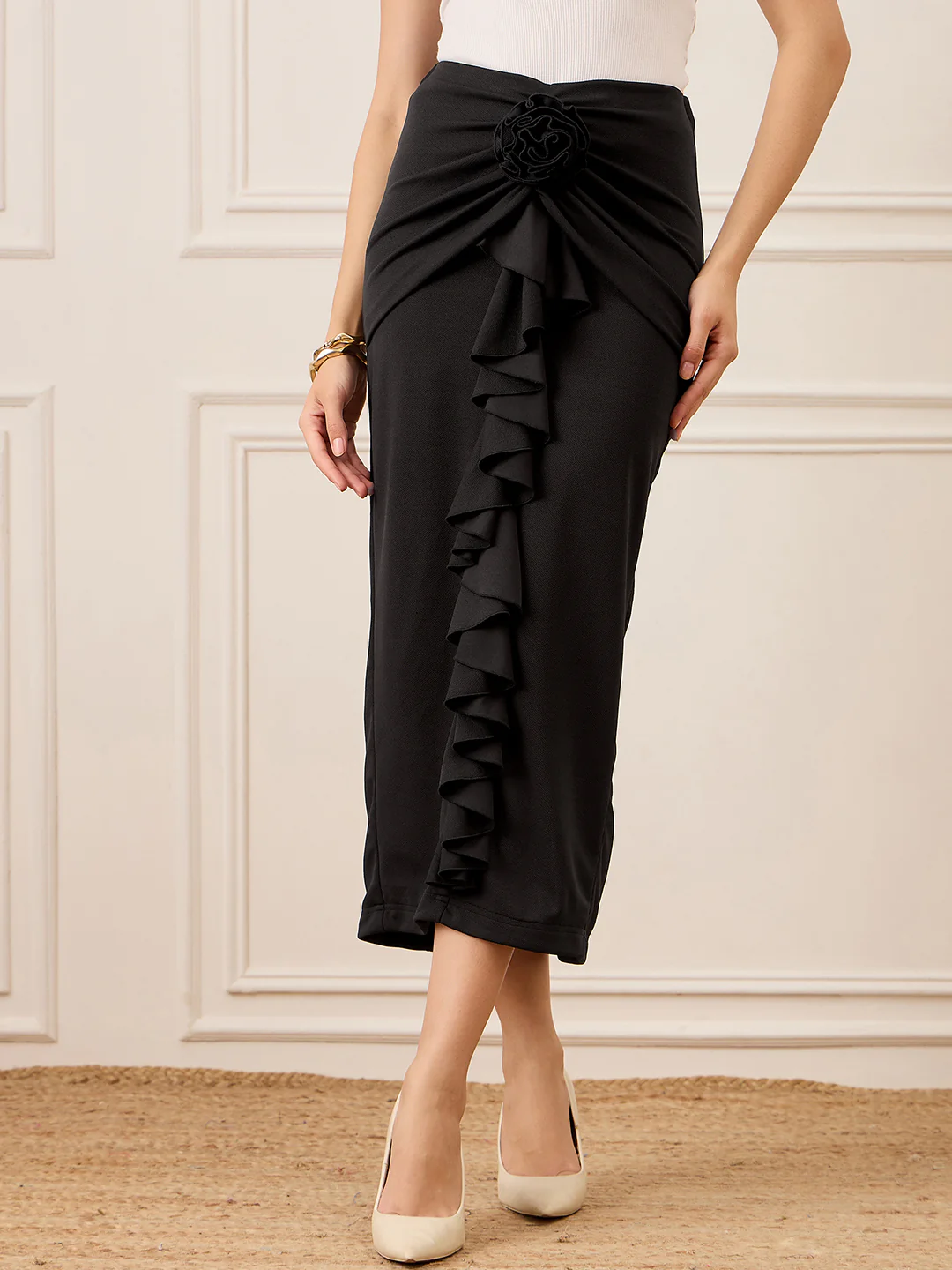 Floral Midi Skirt