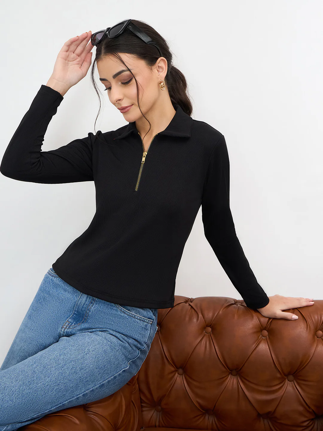 Ruched Front Top