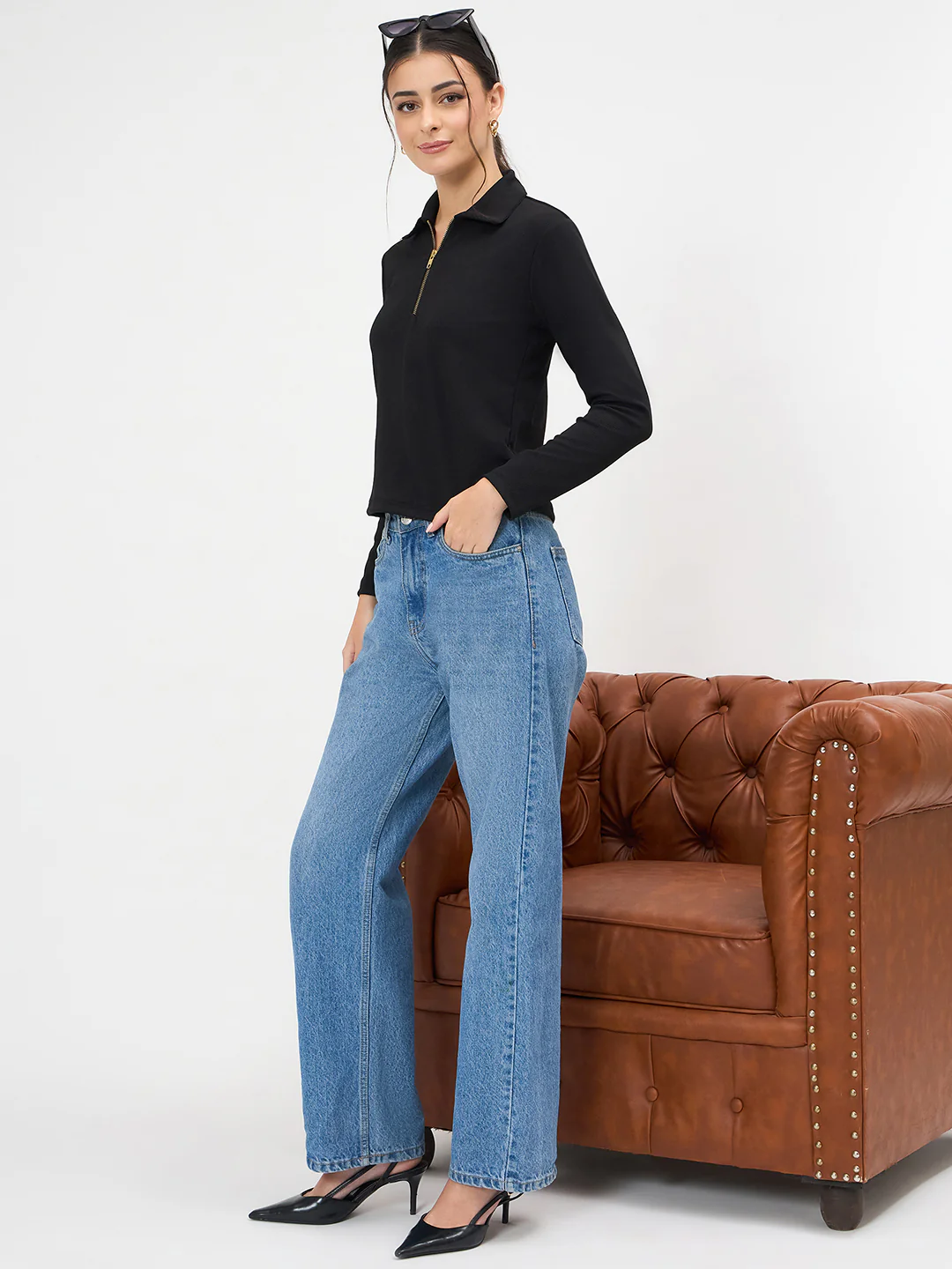 Ruched Front Top