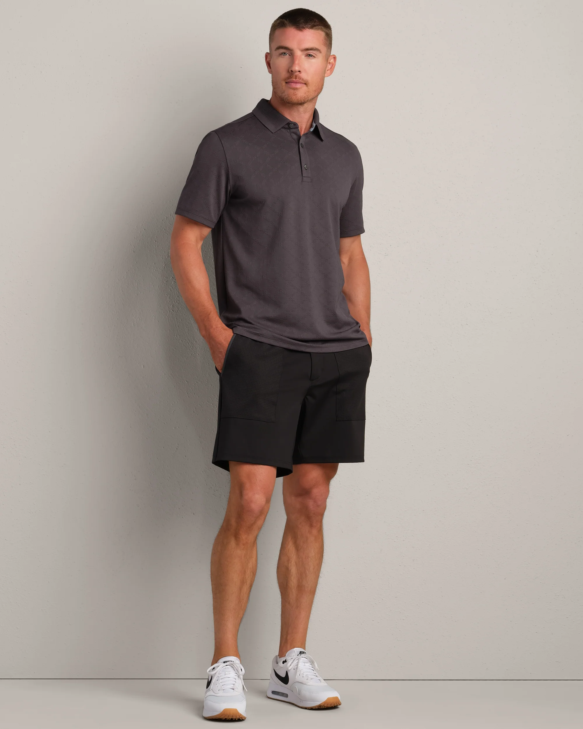 Striped Knit Polo